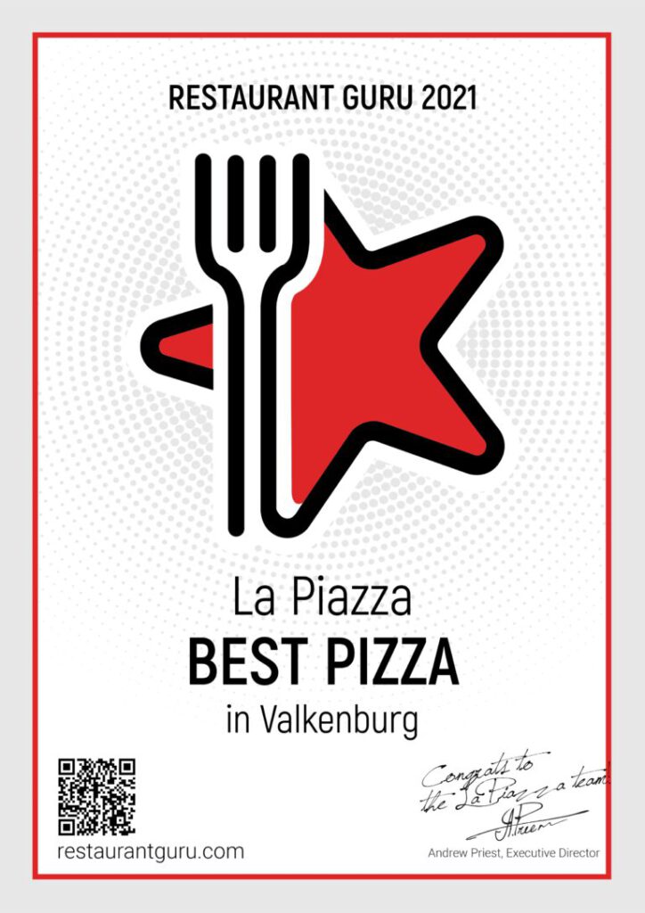 Beste Pizza _Certificate La piazza